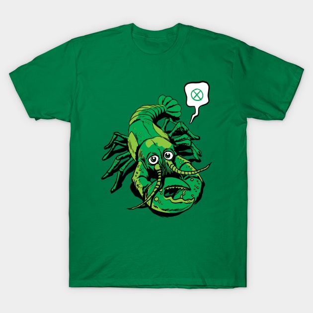 Bill (The Cybernetic Lobster) T-Shirt by dumb stuff, fun stuff